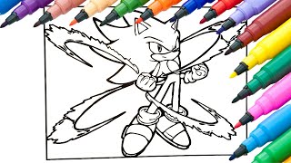 Coloring SUPER SONIC / Sonic 2 / Coloring Pages / Detonate [No Copyright Music] NCS Release