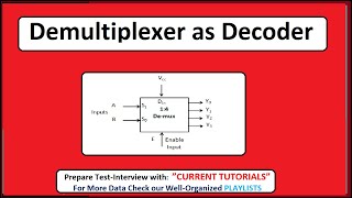 Demultiplexer as decoder | How to use Demultiplexer as decoder