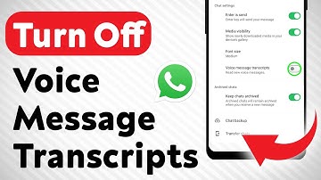 How To Turn Off Voice Message Transcripts On WhatsApp (Updated)