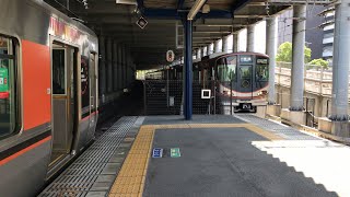 【4K】JR桜島線 桜島行き 323系到着（桜島）