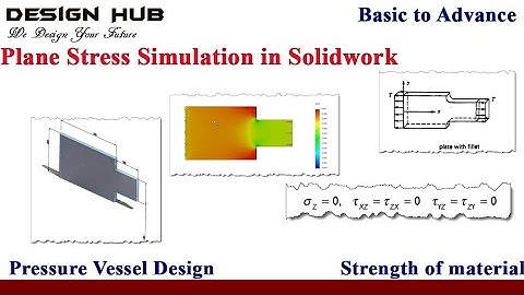 Plane stress analysis using solidwork