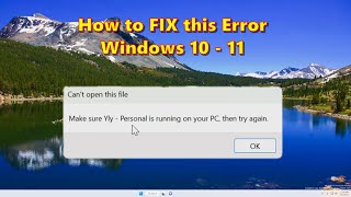 How to FIX One Drive Error - Personal is running on your pc in Windows 10 and Windows 11 Tutorial
