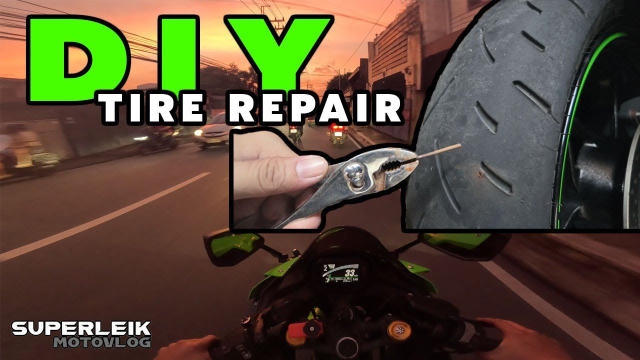 NINJA ZX4RR DIY TIRE REPAIR