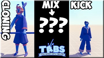 Kick Monkey(Monkey King+Taekwondo) vs Every Unit - TABS Fusion Original MODS Unit Possession Update