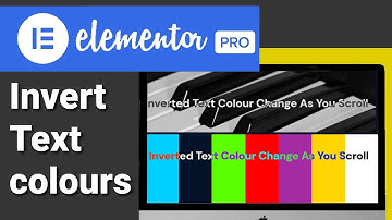 Invert Text Over A Background Or Image - Mix Blend CSS Elementor