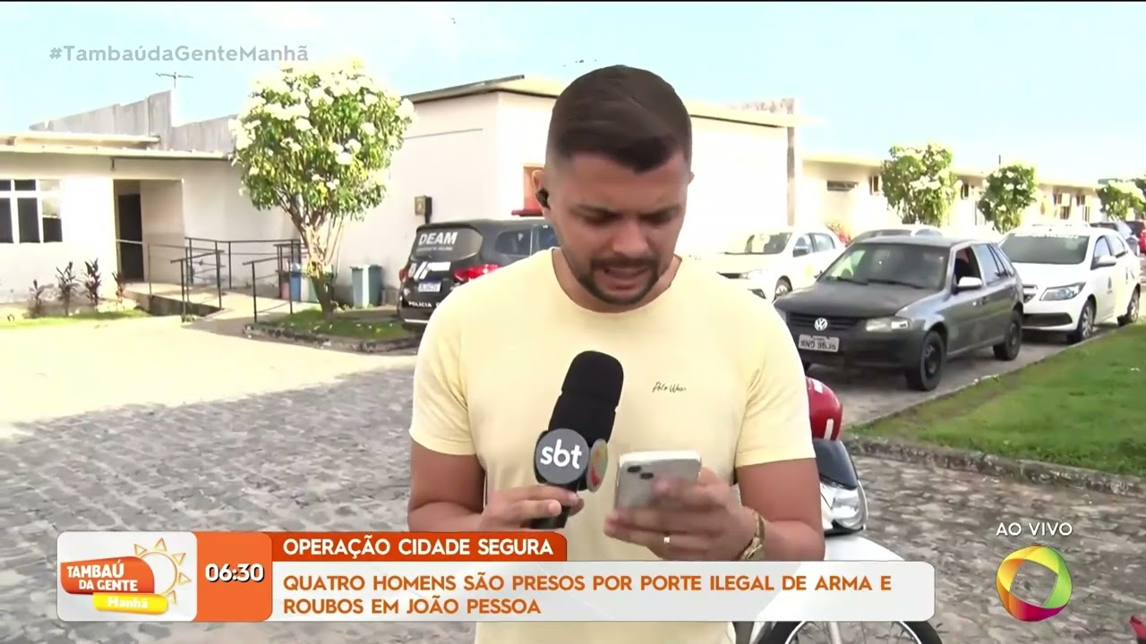 Homens são presos por porte ilegal de arma e roubos, em João Pessoa - Tambaú da Gente Manhã