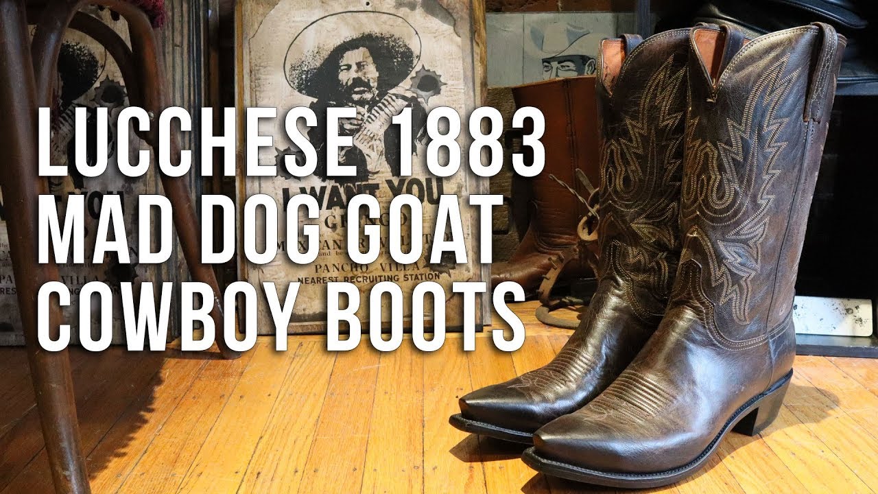 Lucchese 1883 Mad Dog Goat Cowboy Boots 