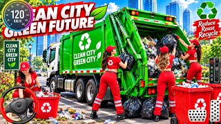 Garbage Truck Simulator 2026 - City Road Garbage Dumper Truck Game 3D! Android Gameplay screenshot 1