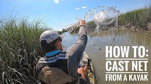 How to Throw a Cast Net From a Kayak While Sitting