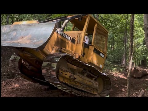 The John Deere 650 is Fixed, I Try to Avoid Breaking it Again While Skidding Trees Out of the Woods!