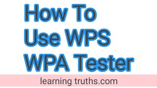 How To Use Wps Wpa Tester screenshot 5
