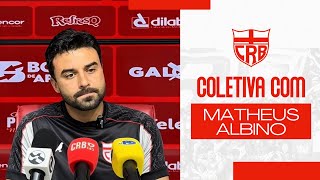 COLETIVA - MATHEUS ALBINO FALA SOBRE PREPARAÇÃO PARA ENFRENTAR O JUVENTUDE