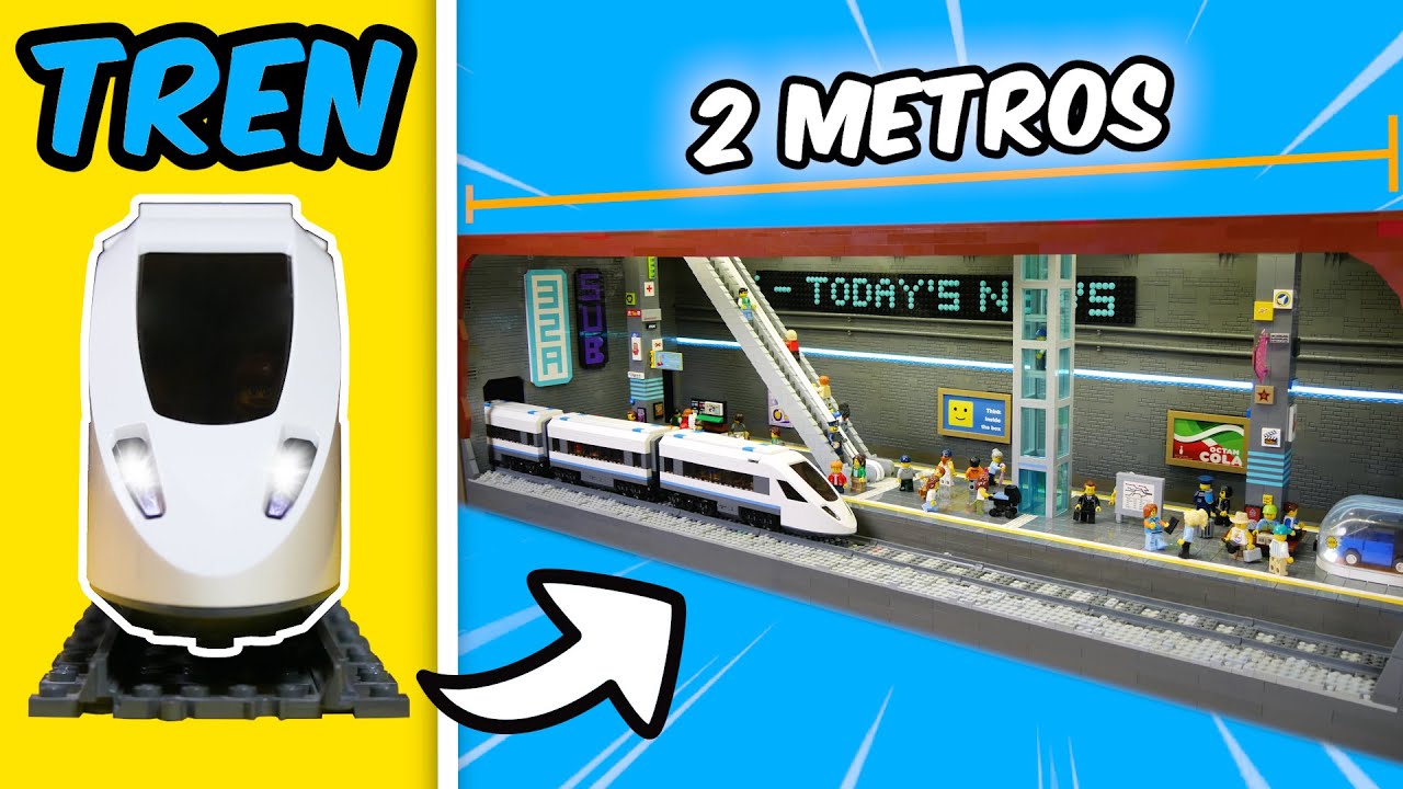 ESTACIÓN DE METRO completa hecha de LEGO...
