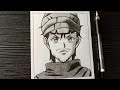 رسم جين فريكس من انمي Hunter X Hunter رسم انمي Drawing Ging Freecss Step By Step 