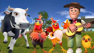El Pollito y el Tractor de la Granja | Escapando del Toro y del Pollito| La Granja de Zenón La Vaca