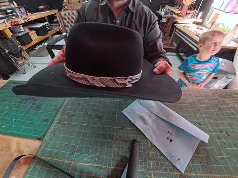 I Made a Hat Band From REAL Python Leather (Start to Finish)