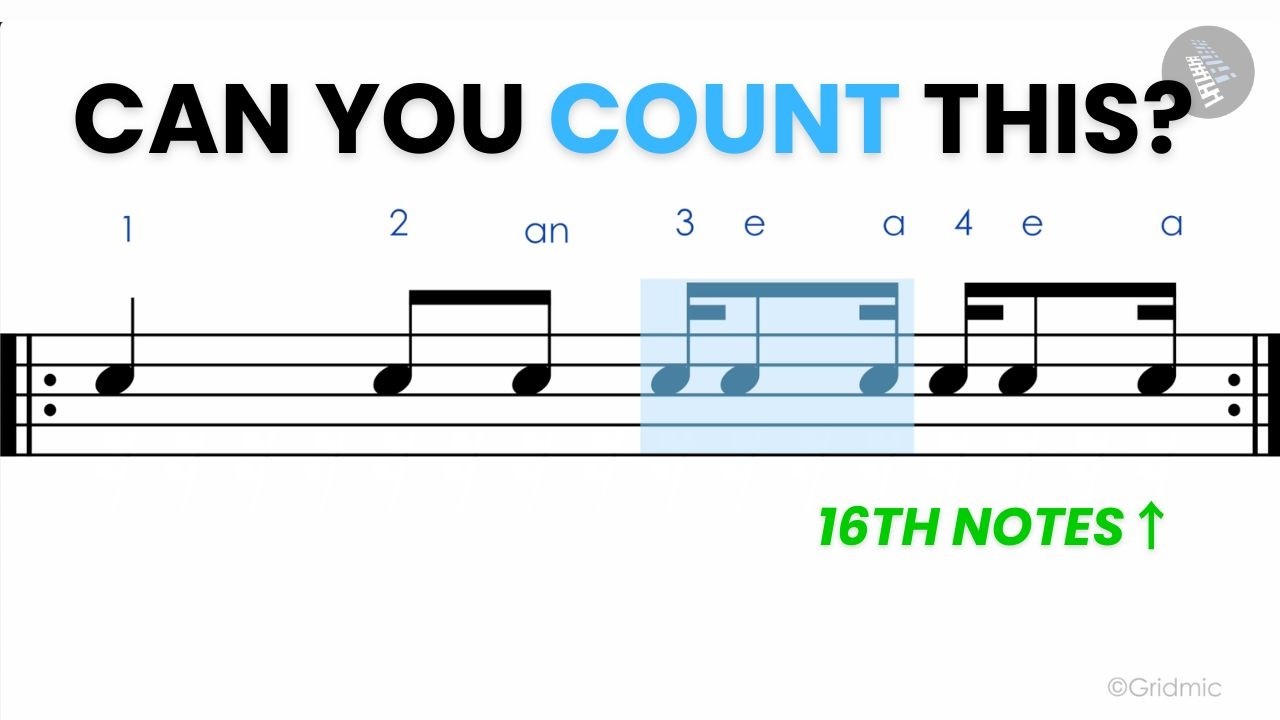 16th Notes Made Easy (Counting & Reading Practice) 🥁 - YouTube