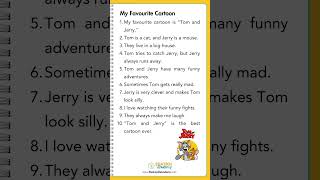 📝 Write 10 lines on My Favourite Cartoon | Easy English Essay Writing for Students #shorts #english