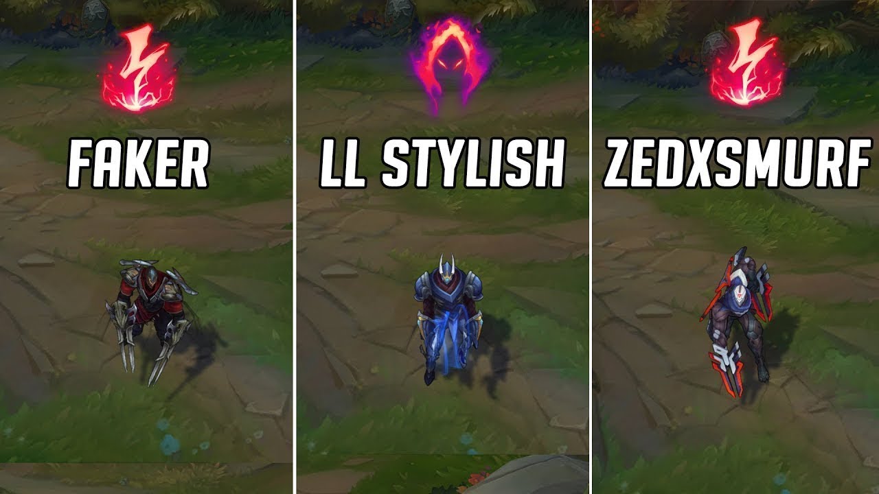 Faker   LL Stylish   Zedxsmurf   Who is the best Zed  League Of Legends