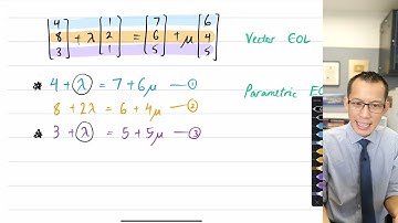 Lines in Three Dimensions (3 of 3: Finding an intersection point)