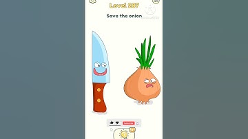 Dop 2 Save the onion // Level 287 Delete One Part #dop2 #shorts  #funny #gaming