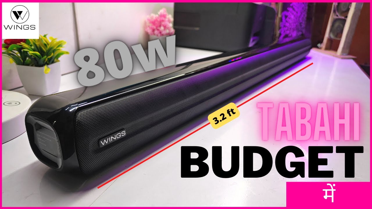 WINGS CENTER STAGE 1000 Soundbar !! TRUE beast💪 (Unboxing + review + soundtest)