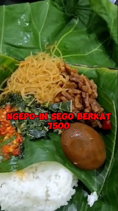 Ngepoin sego berkat godong jati 7500 rupiah #kuliner #kulinerjogja #foodhunter #short #shorts