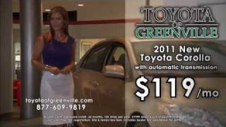 Toyota of Greenville: 2011 New Toyota Corolla with Kimberly Kelly