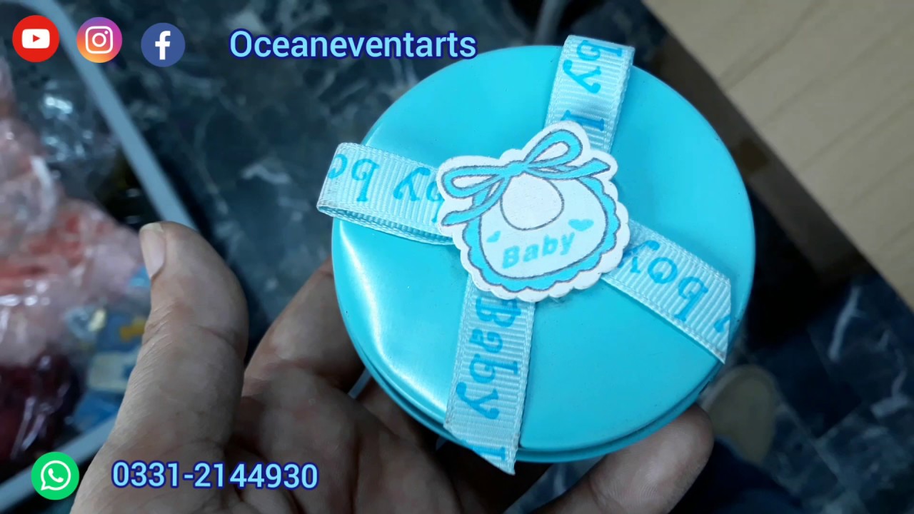 Baby Chocolate Tin Box | Sweets Box | Oceaneventarts