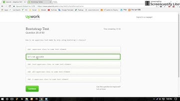 UpWork Bootstrap Test Answers 2017 TOP 20%
