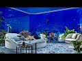 Underwater Room Ambience with Deep Ocean Wave Sounds - Cozy Underwater Sounds for Sleeping, Studying