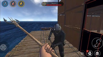 Fighting enemy raft - Raft Survival: Ocean Nomad - Gameplay Walkthrough Android/iOS
