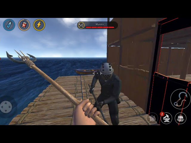 Fighting enemy raft - Raft Survival: Ocean Nomad - Gameplay Walkthrough Android/iOS