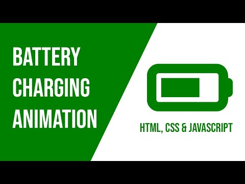 Battery Charging Animation | HTML, CSS & JavaScript