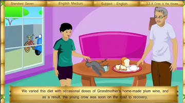 3.3 a crow in the house | 7th state board english lectures