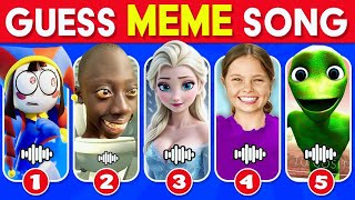 Guess MEME SONG🎤🔊| The Amazing Digital Circus, Salish Matter, Toothless, Chipi Chapa, MrBeast, Tenge by Quiz Blitz Show 145 views 7 days ago 7 minutes, 16 seconds