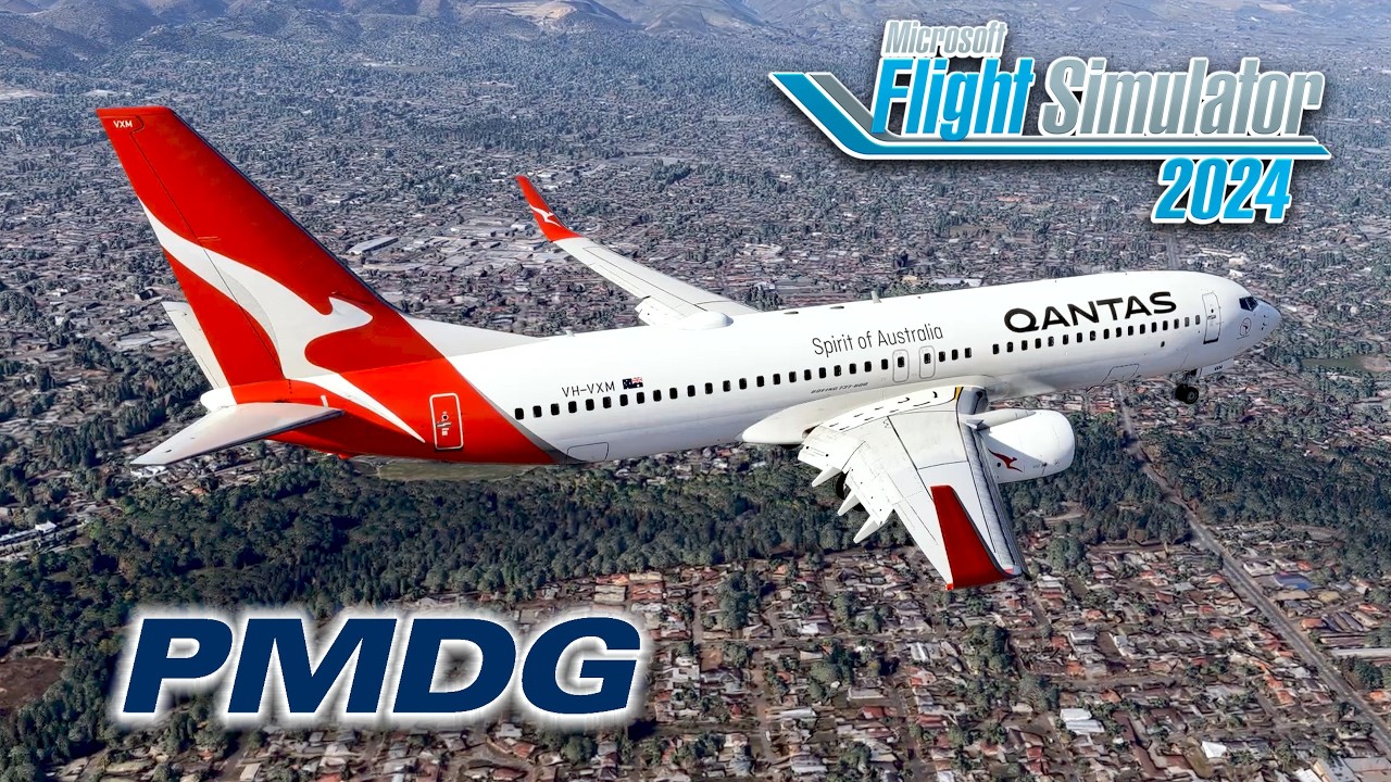 MSFS 2024 PMDG 737-800 Landing at Adelaide | YPAD/ADL | Microsoft Flight Simulator | World Update 21