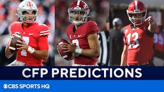 CFP Rankings Predictions: Georgia, Ohio State, Alabama, \& MORE | CBS Sports HQ