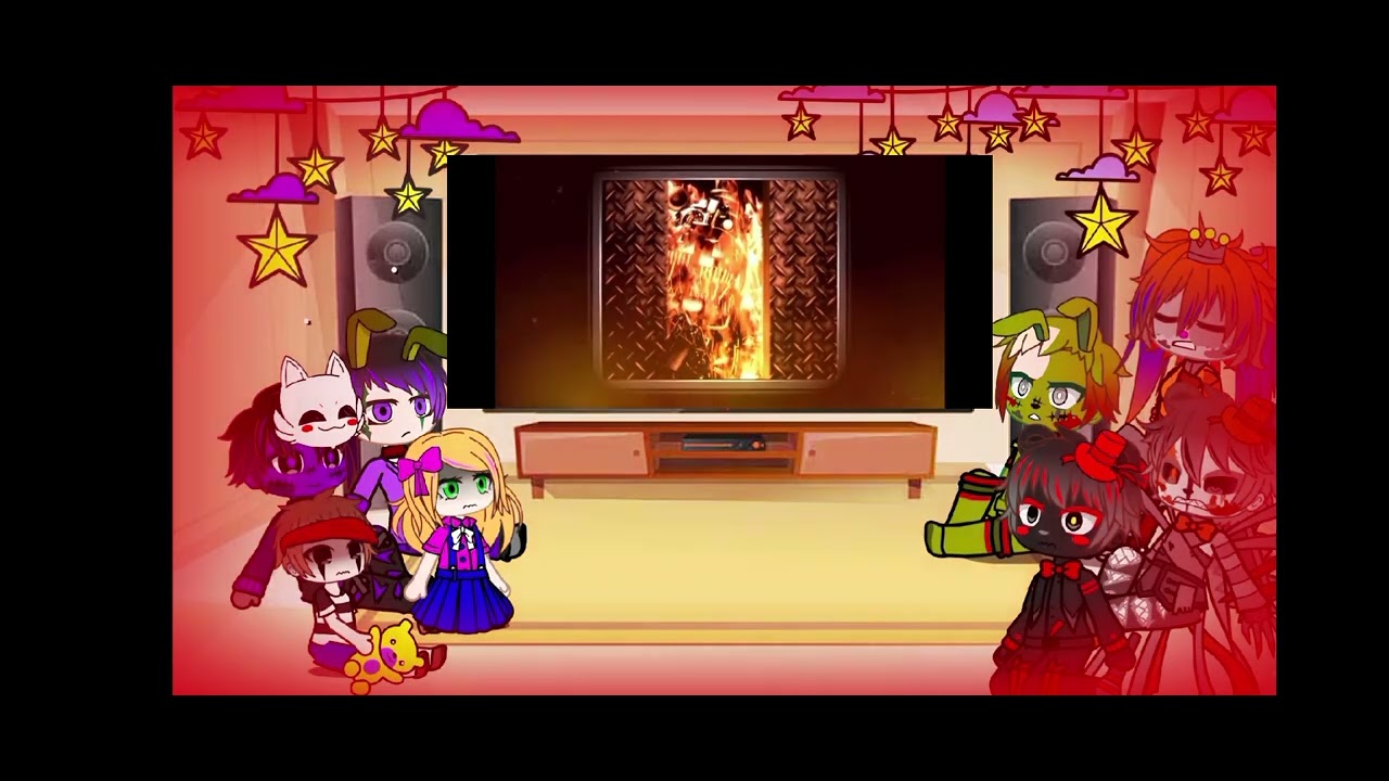 реакция ФНАФ 6 и семьи Афтонов на финал фнаф 6