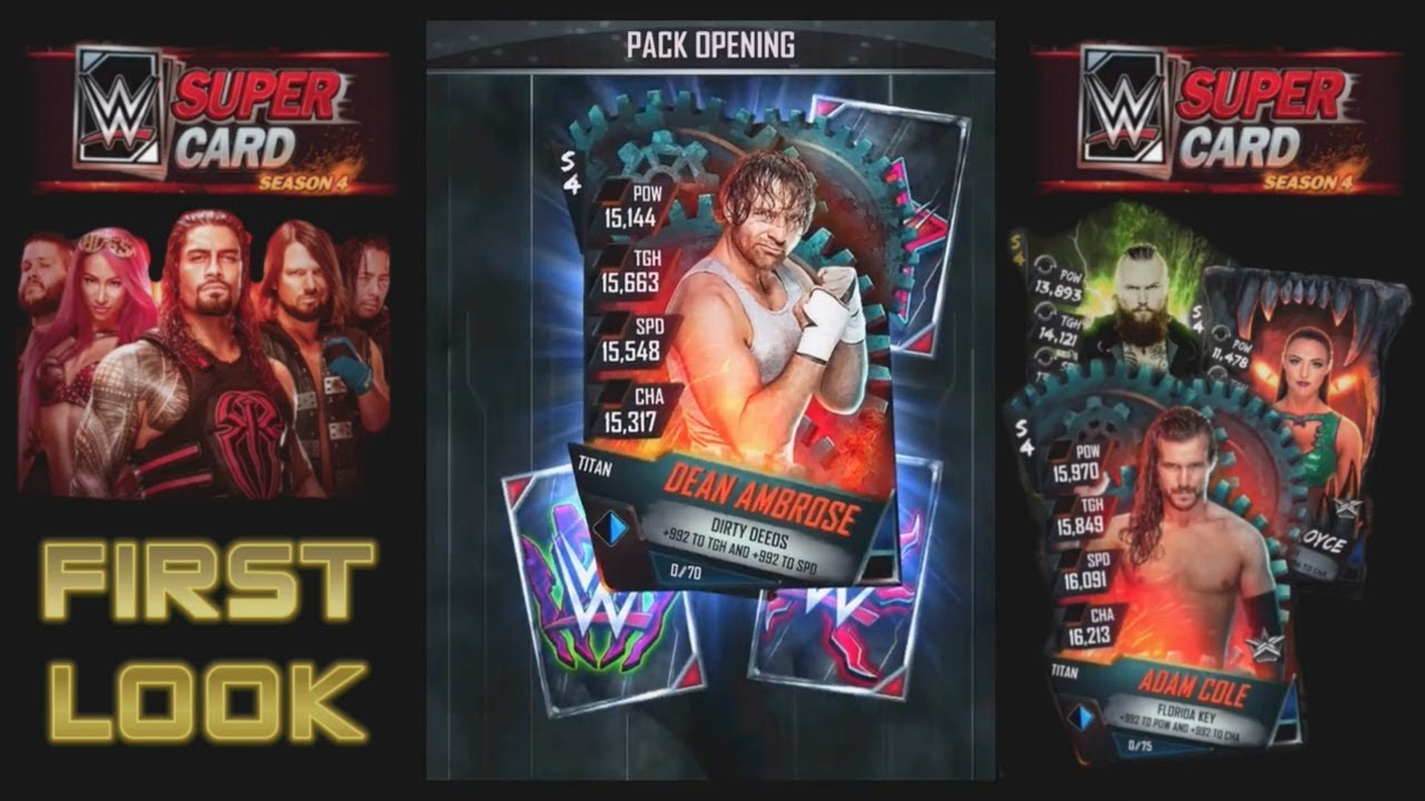 WWE SuperCard Season 4 First Look 125,000+ Credit Pack Opening (New Tier Packs + Emote Packs)