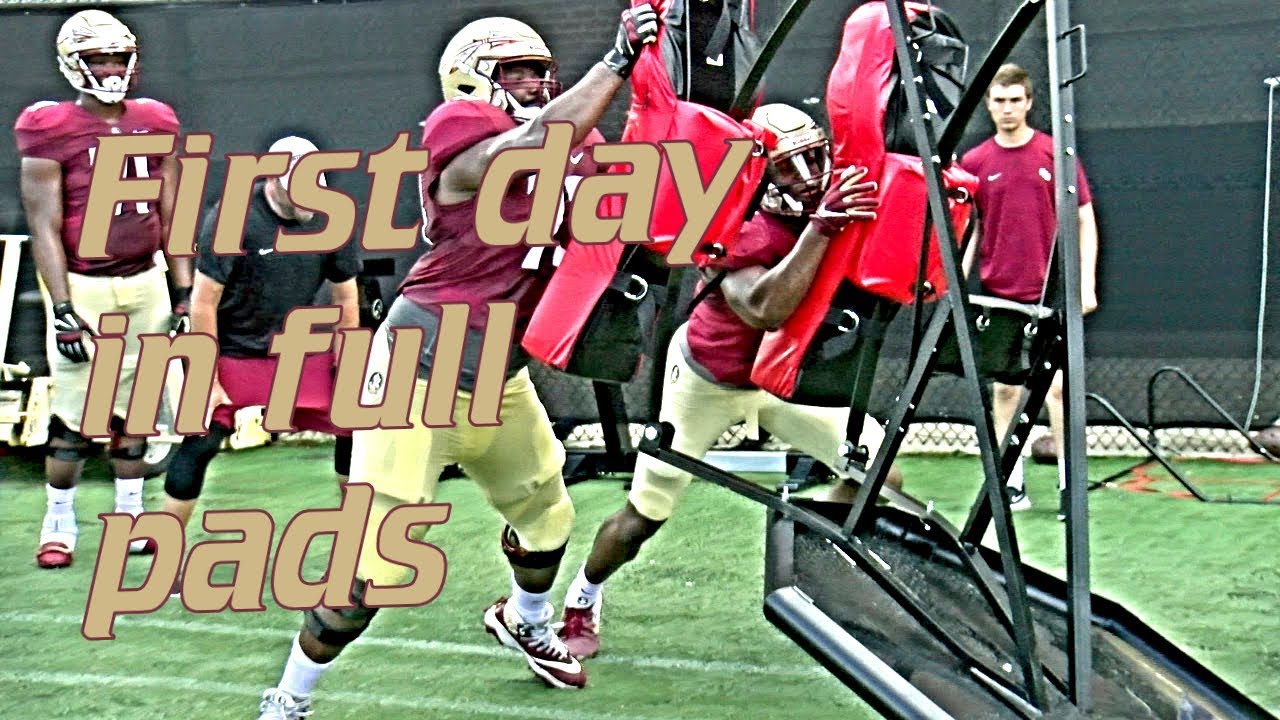 fsu football predictions FSU Football practice raw footage, first full day in pads