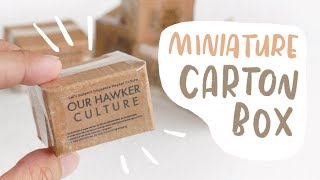 How to make realistic Miniature Carton Boxes