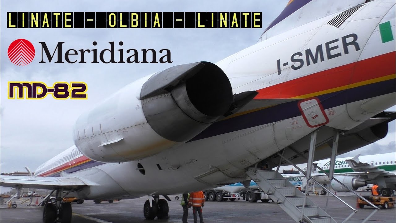 Meridiana IG1202&1203: Linate ✈ Olbia ✈ Linate (MD-82) [HD 1080p]