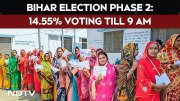 Bihar Elections 2025 | 14.55% Voter Turnout Till 9 AM, Pappu Yadav Casts Vote