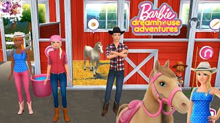Barbie Dreamhouse Adventures - New Update The Stables, Farm Outfits, Care & Play with all new Horses
