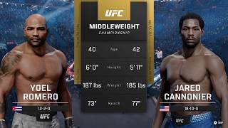 EA Sports UFC 6 Gameplay Yoel Romero vs Jared Cannonier News