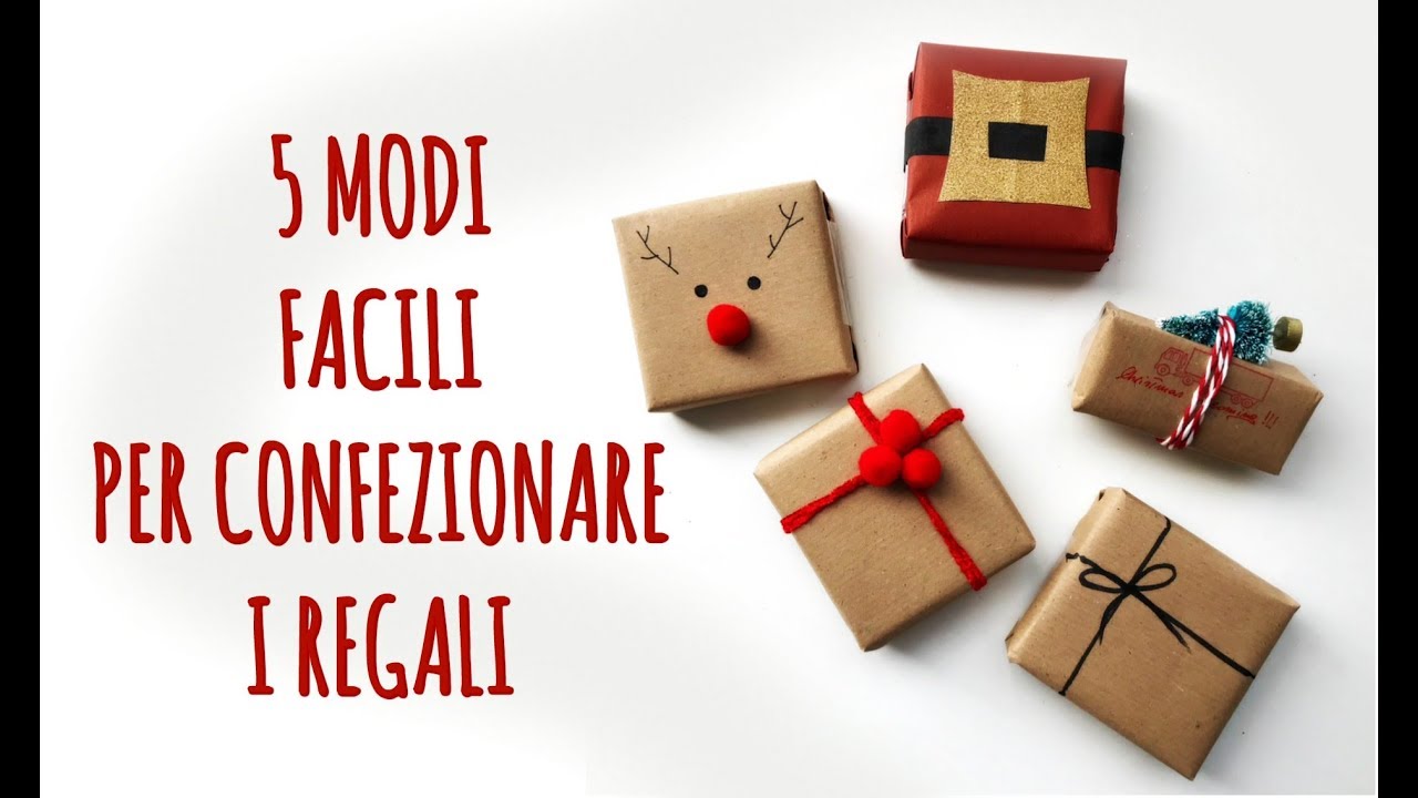 4 MODI CREATIVI E FACILISSIMI PER IMPACCHETTARE I REGALI CON LA CARTA PACCHI!  ( Natale) Arte per Te 