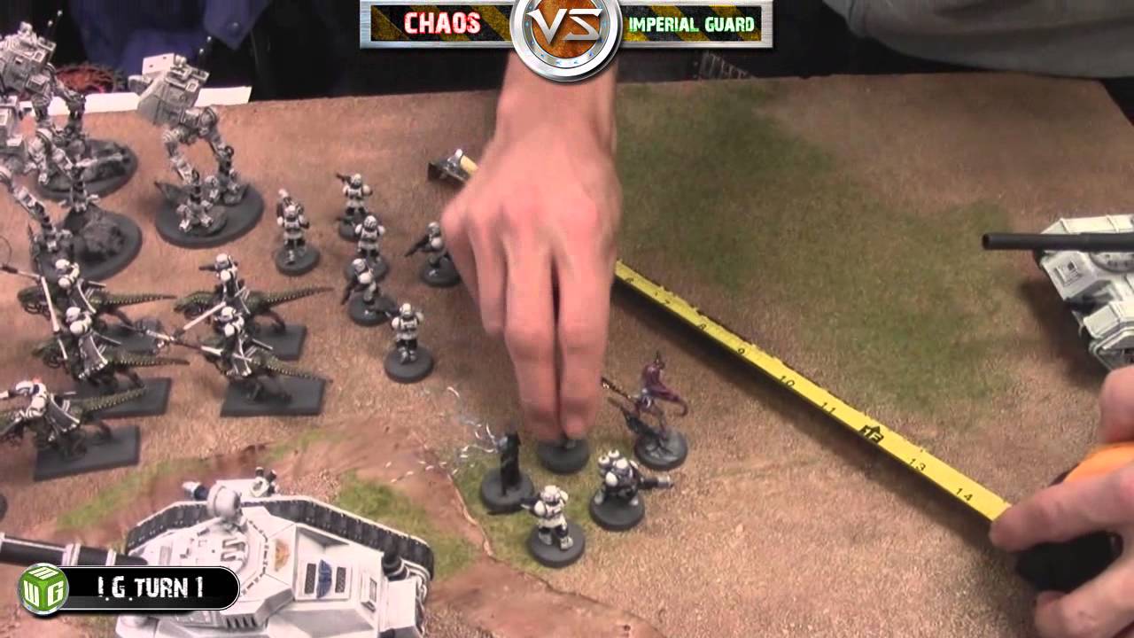 Imperial Guard Vs Chaos Space Marines Warhammer 40k Battle Report ...