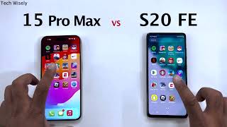 iPhone 15 Pro Max vs SAMSUNG S20 FE - Speed Test