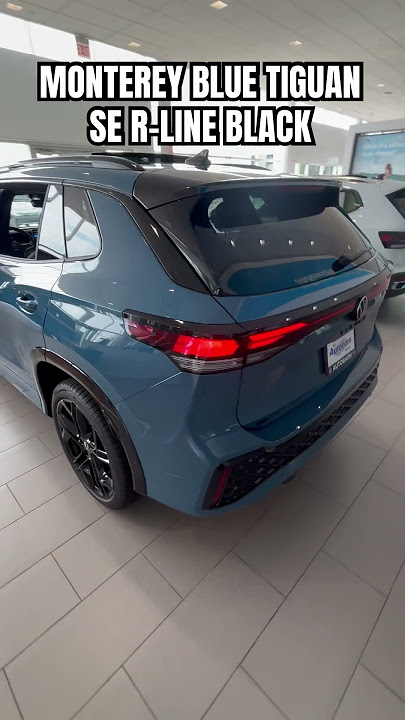 NEW 2025 MONTEREY BLUE TIGUAN SE R-LINE BLACK WALK AROUND!!! #tiguan #vw#volkswagen #automobile